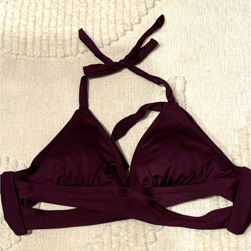 Purple Halter Bikini Top - Picture 2 of 4